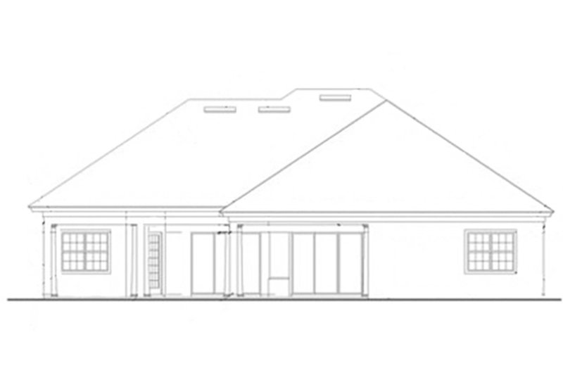 Dream House Plan - Exterior - Rear Elevation for Mediterranean House Plan #417-811 - 3 bed, 3 bath