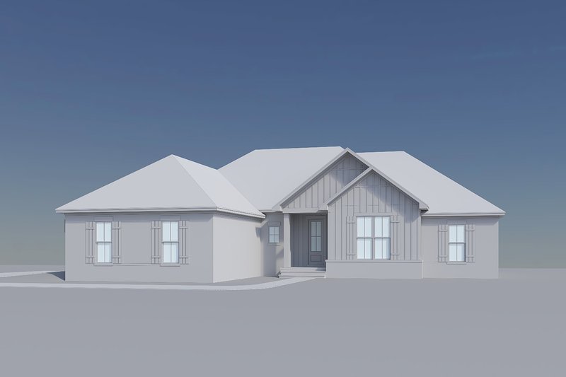 House Blueprint - Exterior - Front Elevation 8 for Farmhouse House Plan #430-425 - 4 bed, 2 bath