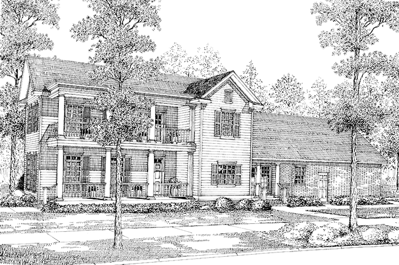 Home Plan - Classical Exterior - Front Elevation Plan #17-2666