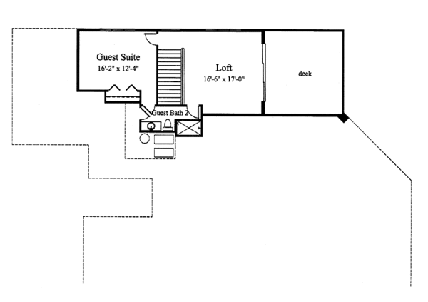 Contemporary Floor Plan - Upper Floor Plan #930-108