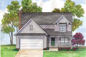 Home Plan - Traditional Exterior - Front Elevation Plan #435-10