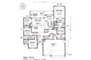 European Style House Plan - 3 Beds 2.5 Baths 1987 Sq/Ft Plan #310-988 