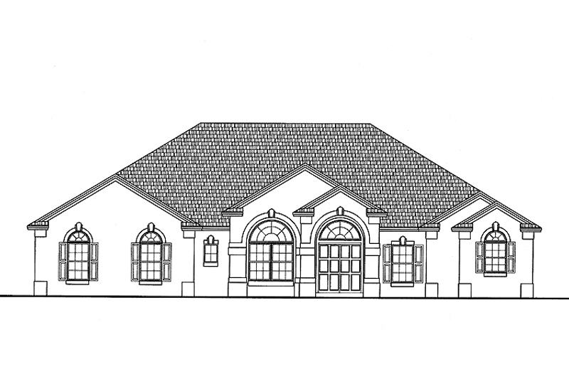 House Design - Mediterranean Exterior - Front Elevation Plan #999-125
