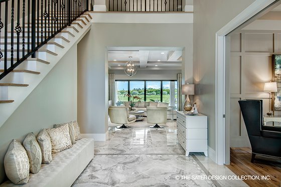 Interior - Entry 1 for Mediterranean House Plan #930-449 - 3 bed, 3.5 bath