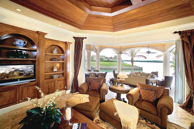 Home Plan - Interior - Family Room 1 for Mediterranean House Plan #1017-14 - 5 bed, 5.5 bath