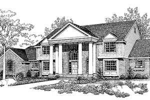 Classical Style House Plan - 5 Beds 3.5 Baths 3569 Sq/Ft Plan #72-841 ...