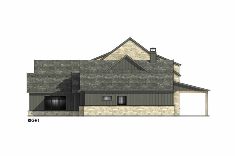 House Plan Design - Exterior - Other Elevation 1 for European House Plan #1096-11 - 4 bed, 4.5 bath