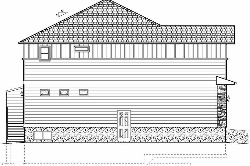 Dream House Plan - Exterior - Other Elevation for Craftsman House Plan #126-203 - 3 bed, 2.5 bath