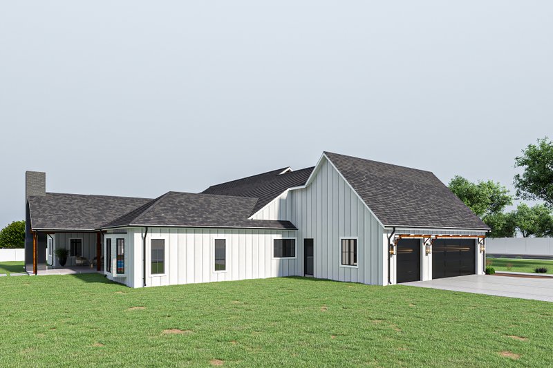 House Plan Design - Exterior - Other Elevation 1 for Farmhouse House Plan #1112-3 - 4 bed, 4.5 bath
