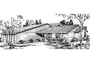 Dream House Plan - Exterior - Front Elevation for Contemporary House Plan #320-799 - 3 bed, 2.5 bath