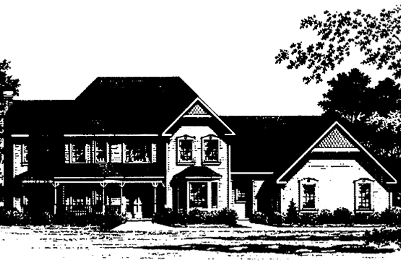 Architectural House Design - Country Exterior - Front Elevation Plan #328-264