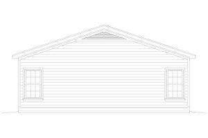 Exterior - Rear Elevation for Country House Plan #932-352 - 2 bed, 2 bath