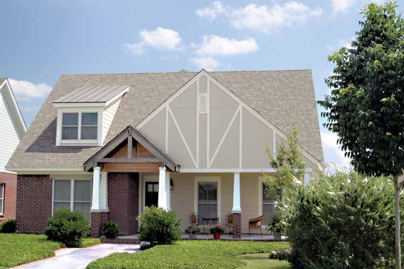 House Blueprint - Craftsman Exterior - Front Elevation Plan #17-3012