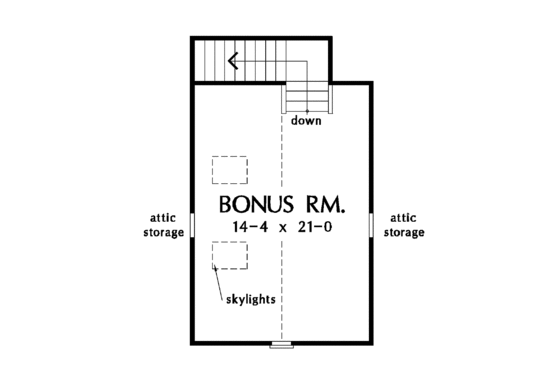 Floor Plan - Other Floor for Craftsman House Plan #929-500 - 3 bed, 2 bath