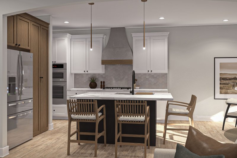 Home Plan - Interior - Kitchen 1 for Prairie House Plan #455-230 - 3 bed, 2 bath