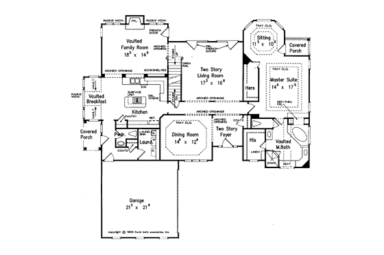 Floor Plan - Main Floor for Mediterranean House Plan #927-238 - 4 bed, 3.5 bath