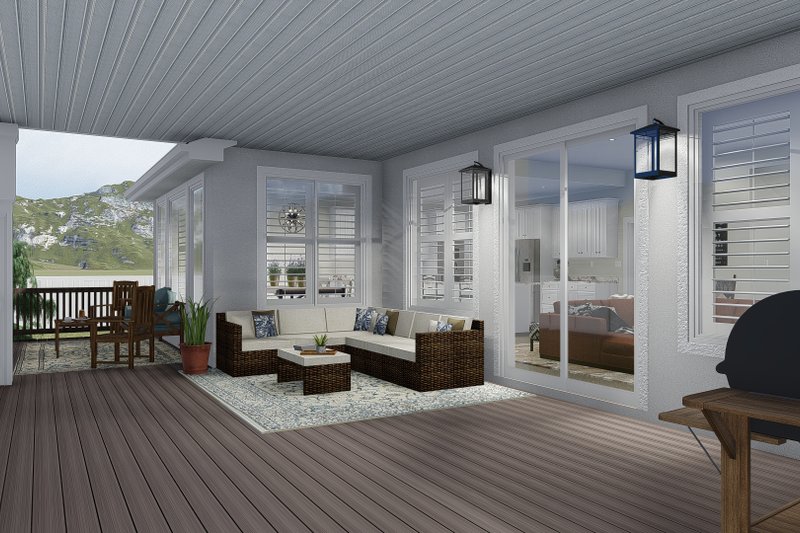 Architectural House Design - Exterior - Outdoor Living 1 for Traditional House Plan #1060-69 - 5 bed, 4.5 bath