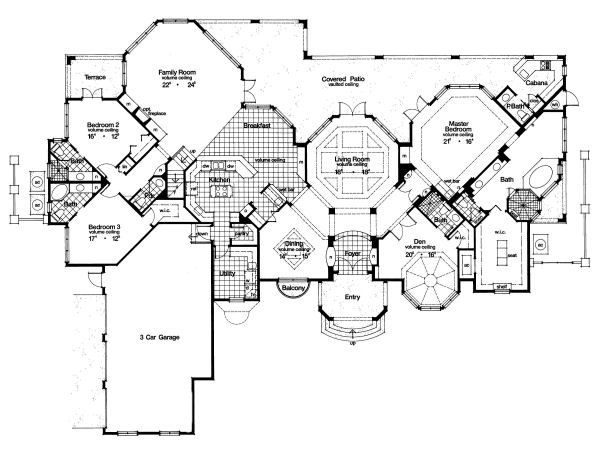 European Floor Plan - Main Floor Plan #417-426