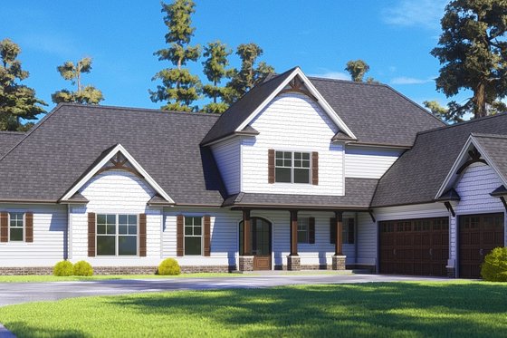 Exterior - Other Elevation 5 for Craftsman House Plan #437-111 - 4 bed, 3.5 bath