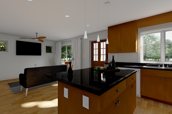 Interior - Kitchen for Cottage House Plan #126-178 - 1 bed, 1 bath