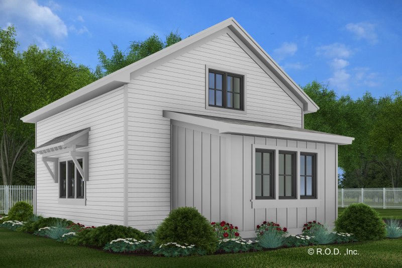 Dream House Plan - Exterior - Rear Elevation for Farmhouse House Plan #51-1581 - 1 bed, 1 bath