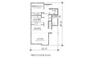 Craftsman Style House Plan - 3 Beds 2 Baths 1264 Sq/Ft Plan #518-6 