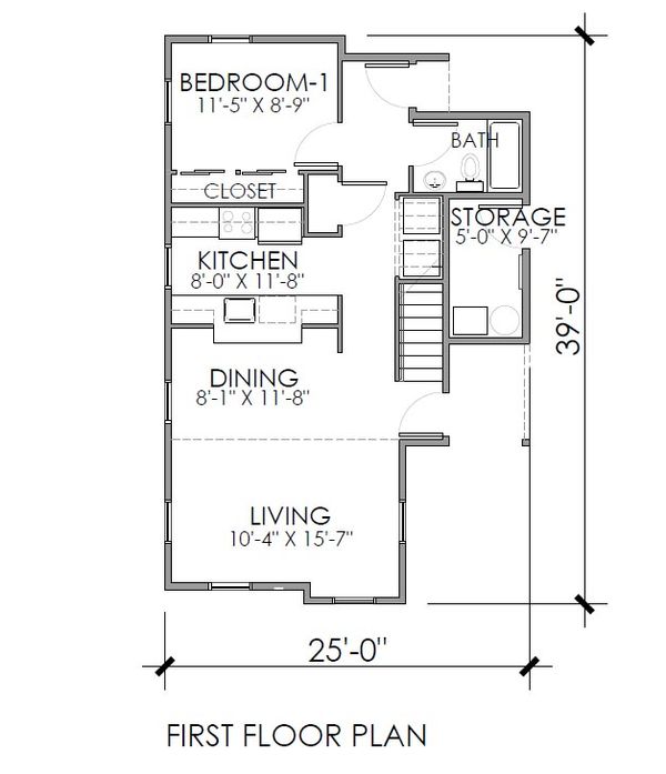Craftsman Floor Plan - Main Floor Plan #518-6