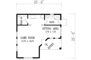 Adobe / Southwestern Style House Plan - 0 Beds 1 Baths 504 Sq/Ft Plan #1-102 