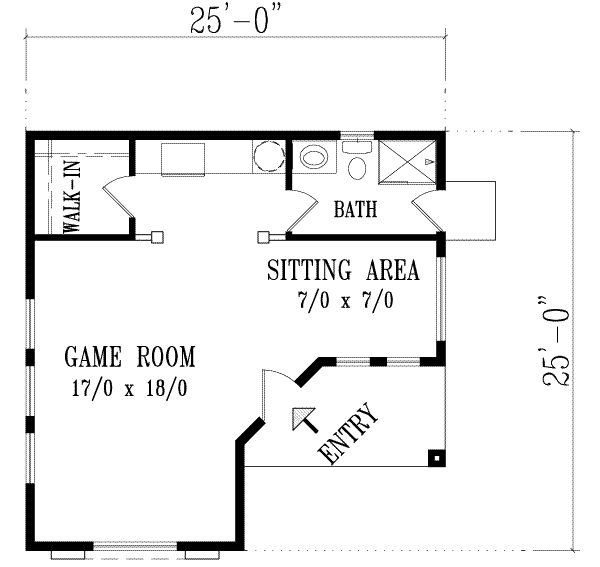 Adobe / Southwestern Floor Plan - Main Floor Plan #1-102