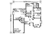 Traditional Style House Plan - 3 Beds 2 Baths 2019 Sq/Ft Plan #47-619 