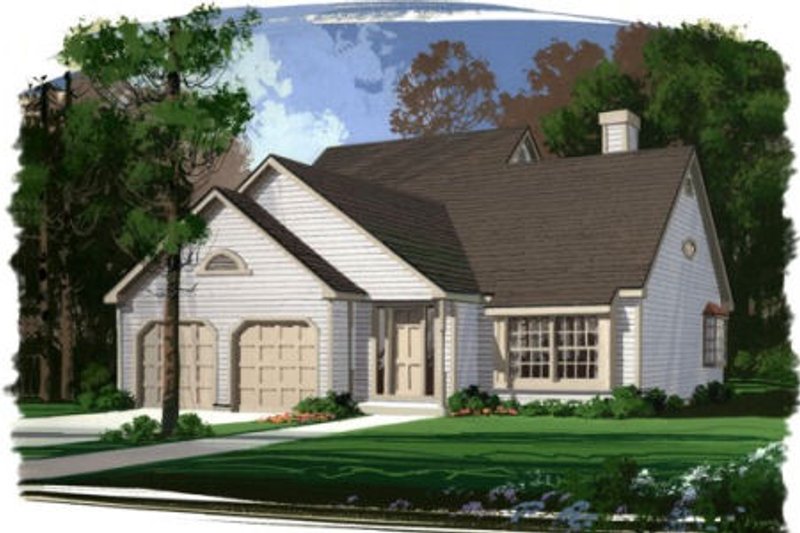Home Plan - Traditional Exterior - Front Elevation Plan #56-130