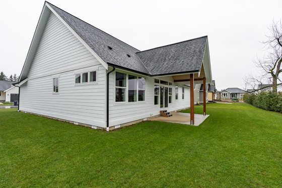 Exterior - Rear Elevation 1 for Farmhouse House Plan #1070-97 - 4 bed, 3 bath