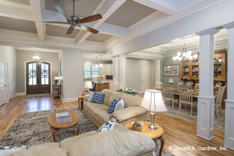 Home Plan - Interior - Family Room for Ranch House Plan #929-1059 - 4 bed, 3.1 bath