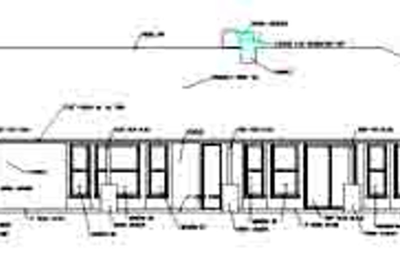 House Plan Design - Exterior - Rear Elevation for Adobe / Southwestern House Plan #1-849 - 4 bed, 3.5 bath