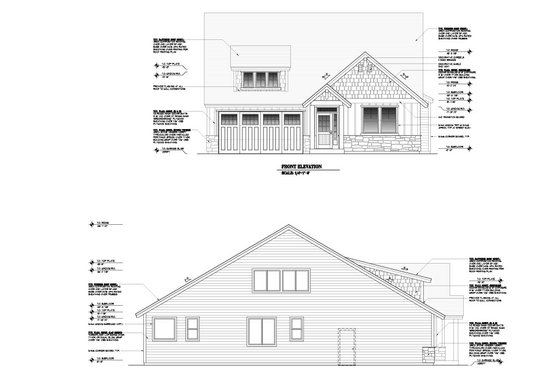 Exterior - Other Elevation for Craftsman House Plan #53-543 - 3 bed, 3 bath