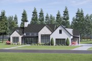 Modern Style House Plan - 4 Beds 4.5 Baths 3673 Sq/Ft Plan #1096-28 