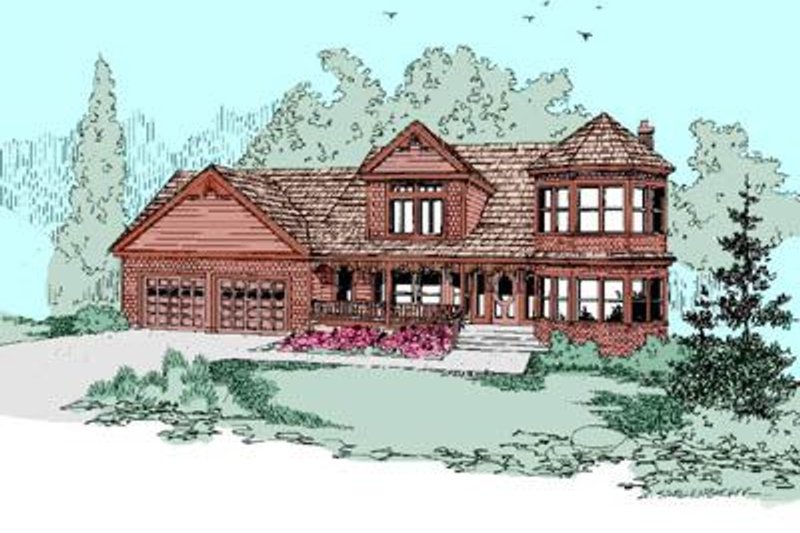 Dream House Plan - Traditional Exterior - Front Elevation Plan #60-250
