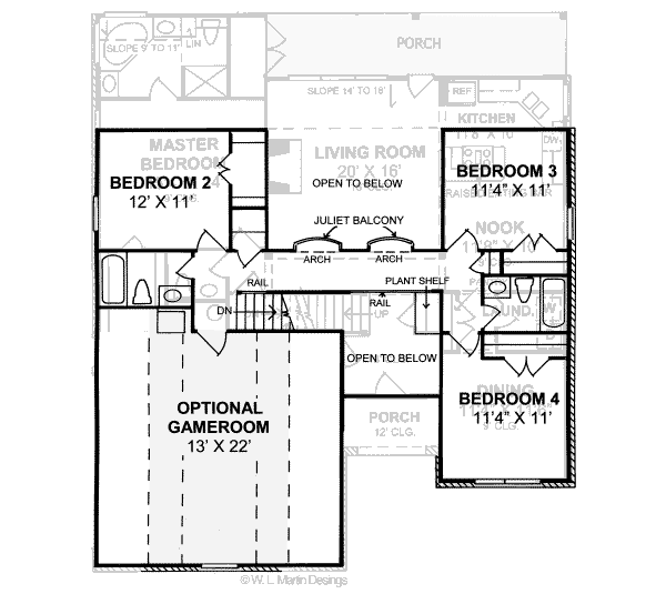 Dream House Plan - Traditional Floor Plan - Upper Floor Plan #20-360