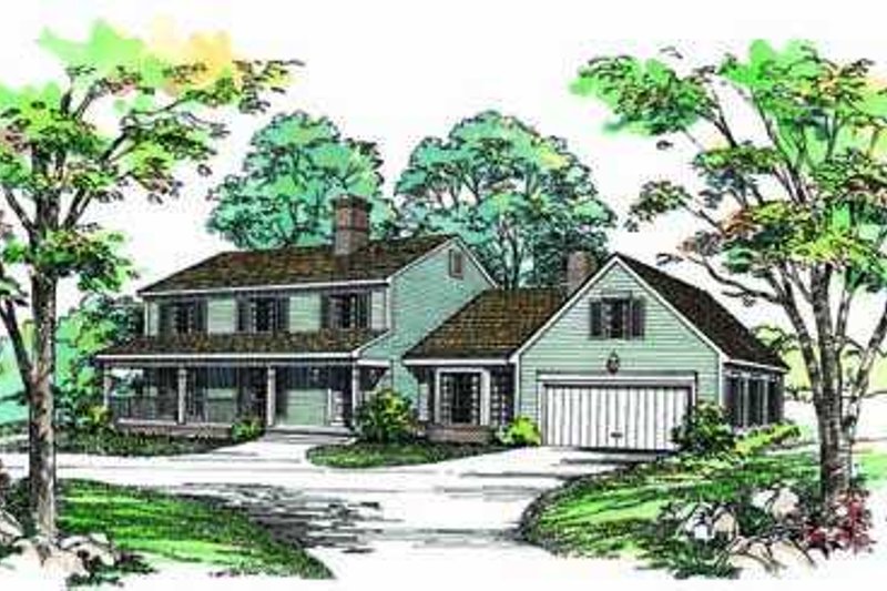 Home Plan - Country Exterior - Front Elevation Plan #72-152