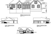 Southern Style House Plan - 3 Beds 2.5 Baths 2071 Sq/Ft Plan #56-236 