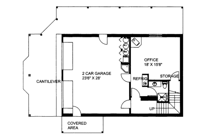 Bungalow Style House Plan - 2 Beds 3 Baths 1965 Sq Ft Plan #117-678 