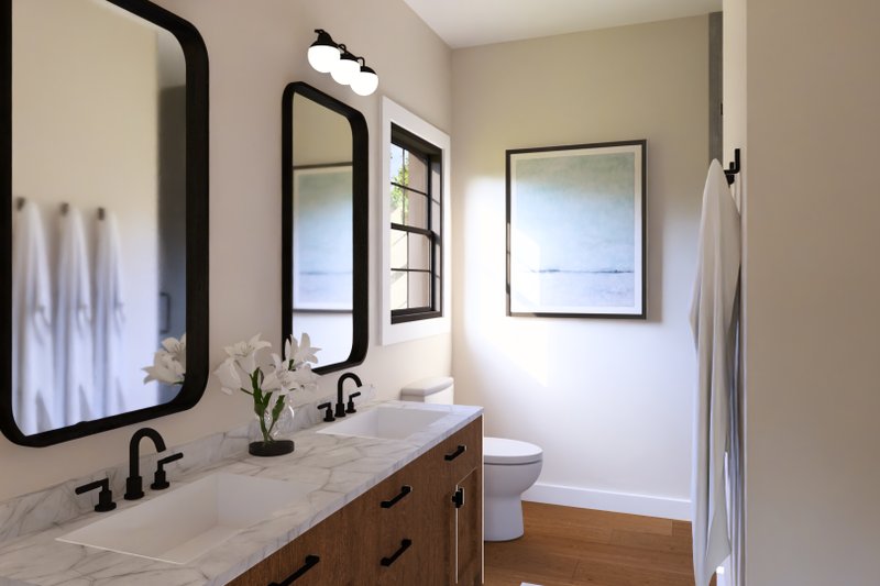 Dream House Plan - Interior - Master Bathroom for Barndominium House Plan #1064-320 - 1 bed, 1.5 bath