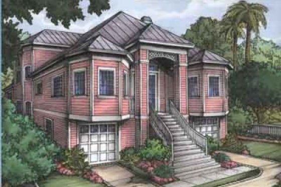 Exterior - Front Elevation for Traditional House Plan #115-131 - 3 bed, 2 bath