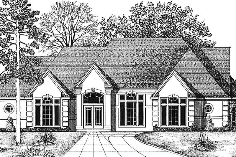 Dream House Plan - Country Exterior - Front Elevation Plan #974-46