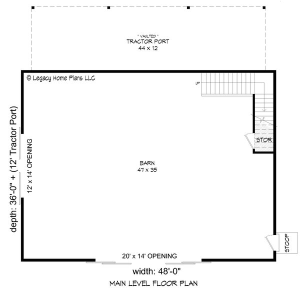 Country Floor Plan - Main Floor Plan #932-379