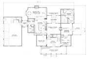 Traditional Style House Plan - 4 Beds 4.5 Baths 3740 Sq/Ft Plan #17-225 