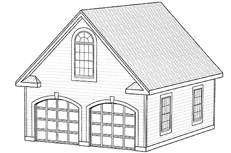 Architectural House Design - Exterior - Front Elevation Plan #456-96