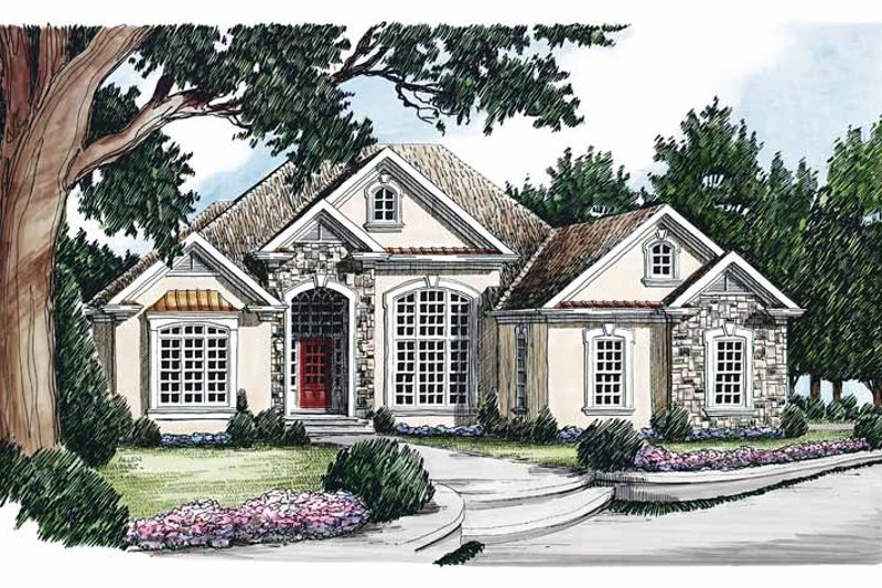 Home Plan - Country Exterior - Front Elevation Plan #927-104