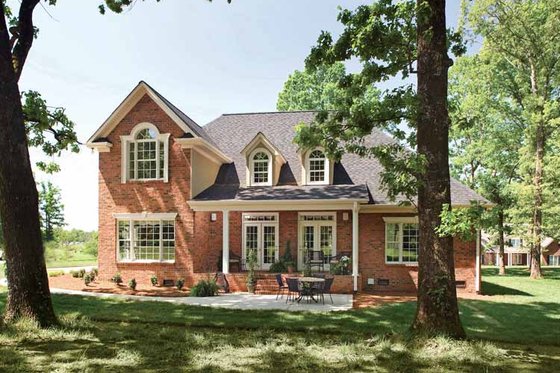 Exterior - Rear Elevation for Country House Plan #929-636 - 3 bed, 2.5 bath