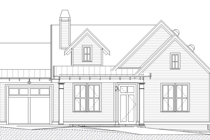 Architectural House Design - Exterior - Front Elevation 3 for Traditional House Plan #895-130 - 1 bed, 1.5 bath